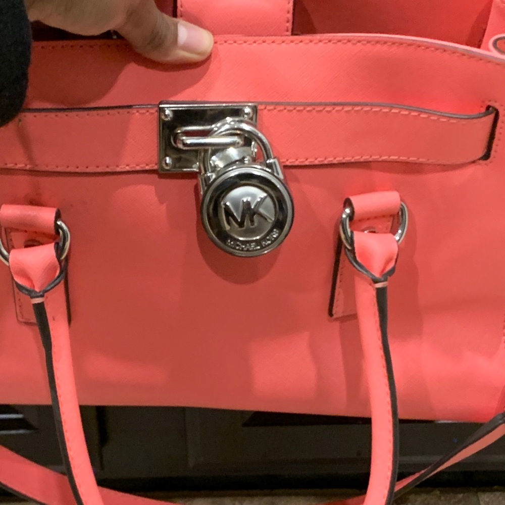 Michael Kors Coral Hamilton Purse